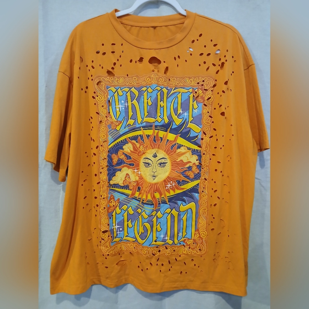 Create Legend Orange Graphic Tee